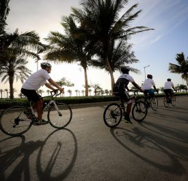 Marathon Participants in  King Abdullah Economic City
