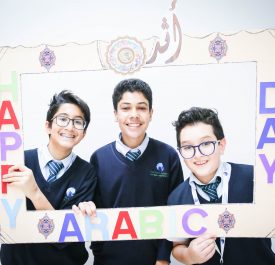 Students at The World Academy