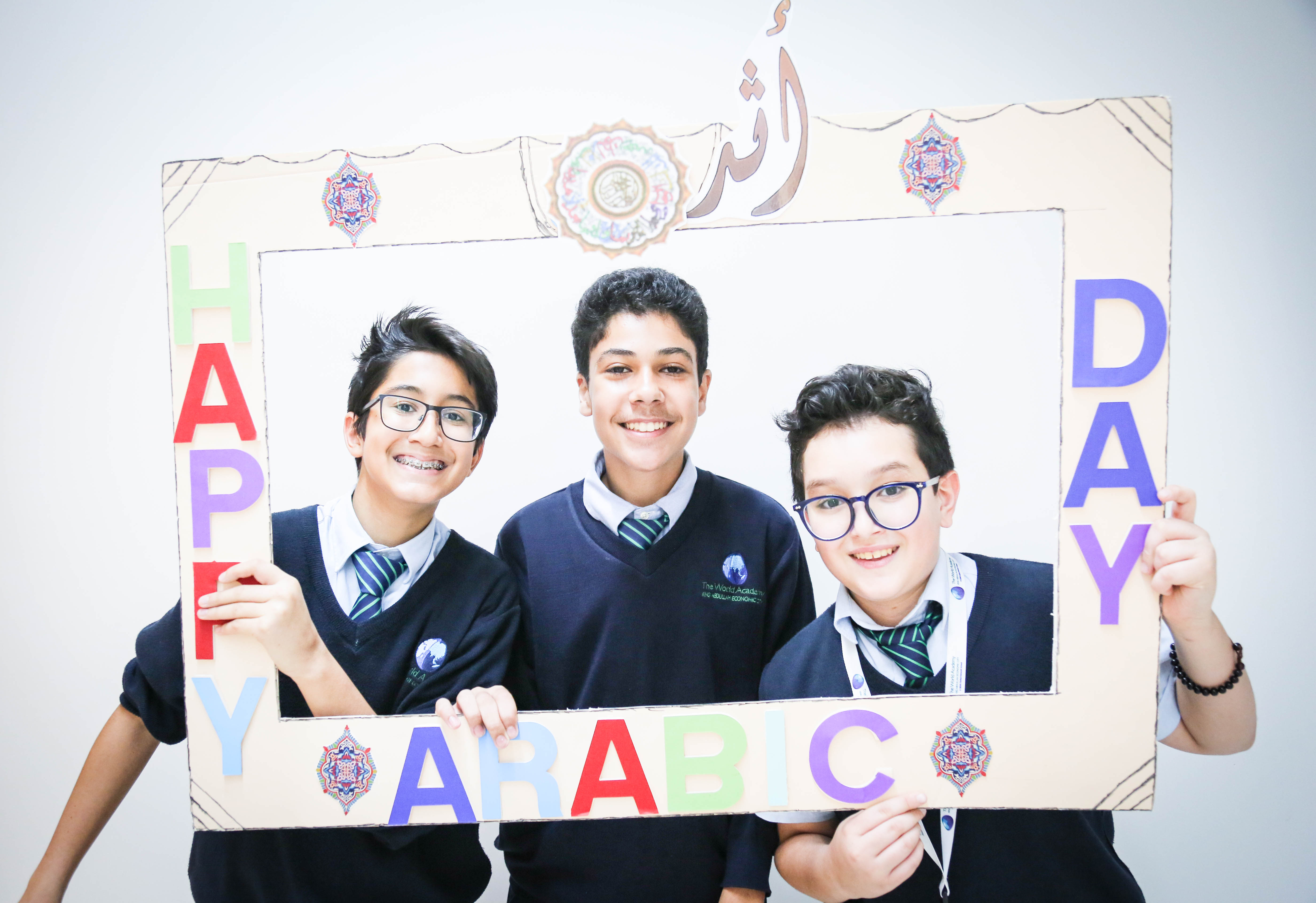 Students at The World Academy